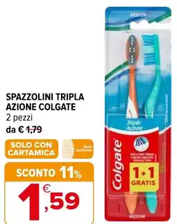 Iperal Spazzolini tripla azione COLGATE offerta