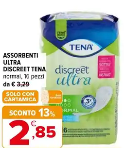 Iperal Assorbenti ultra discreet TENA offerta
