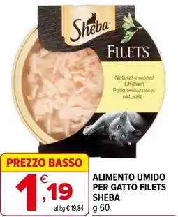 Iperal Alimento umido per gatto filets SHEBA offerta