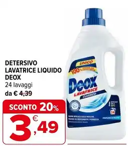 Iperal Detersivo lavatrice liquido DEOX offerta