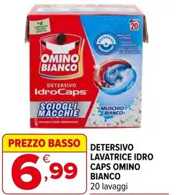 Iperal Detersivo lavatrice idro caps OMINO BIANCO offerta