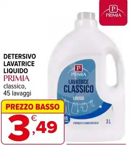 Iperal Detersivo lavatrice liquido PRIMIA offerta