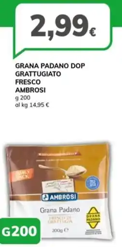 Basko Grana padano dop grattugiato fresco AMBROSI offerta