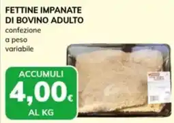 Basko Fettine impanate di bovino adulto offerta