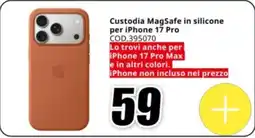 MediaWorld Custodia MagSafe in silicone per iPhone 17 Pro offerta