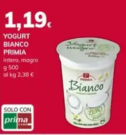 Basko Yogurt bianco PRIMIA offerta