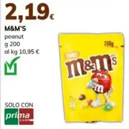 Basko M&M'S peanut offerta