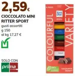 Basko Cioccolato mini RITTER SPORT offerta