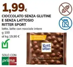 Basko Cioccolato senza glutine e senza lattosio RITTER SPORT offerta