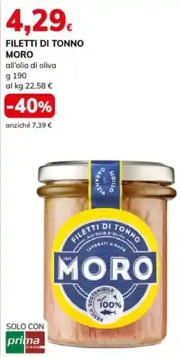 Basko Filetti di tonno MORO offerta