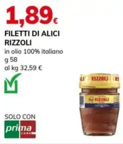 Basko Filetti di alici RIZZOLI offerta