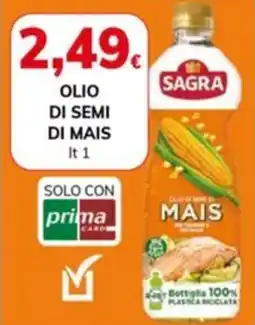 Basko Olio di semi di mais SAGRA offerta