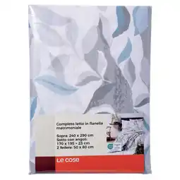 Coop COMPLETO LETTO IN FLANELLA LE COSE offerta