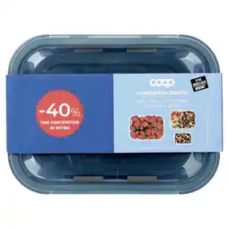Coop SET 3 CONTENITORI ERMETICI IN VETRO COOP offerta