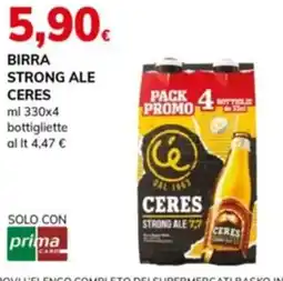 Basko Birra strong ale CERES bottigliette offerta