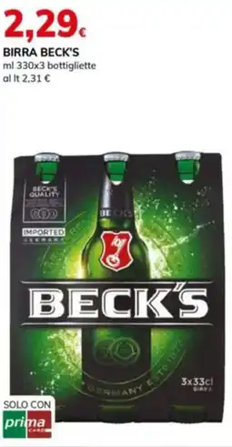 Basko Birra BECK'S bottigliette offerta