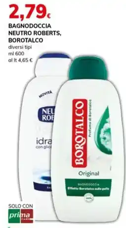 Basko Bagnodoccia NEUTRO ROBERTS borotalco diversi tipi offerta