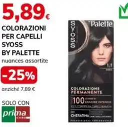 Basko Colorazioni per capelli SYOSS by palette nuances assortite offerta
