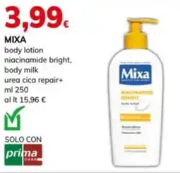 Basko ΜΙΧΑ body lotion niacinamide bright, body milk urea cica repair offerta