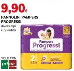 Basko Pannolini PAMPERS progressi diversi tipi e quantità offerta