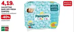 Basko Salviettine baby-dry fresh PAMPERS offerta