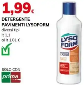 Basko Detergente pavimenti LYSOFORM offerta