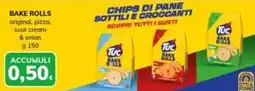 Basko BAKE ROLLS original, pizza, sour cream & onion offerta