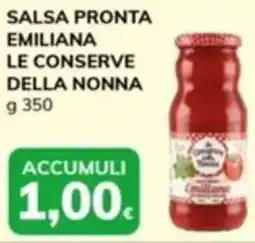 Basko Salsa pronta emiliana LE CONSERVE DELLA NONNA offerta