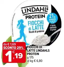 Iperal Fiocchi di latte lindahls protein offerta