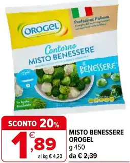 Iperal Misto benessere OROGEL offerta