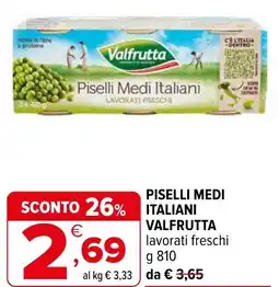 Iperal Piselli medi italiani VALFRUTTA offerta