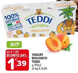 Iperal Yogurt biologico TEDDI offerta