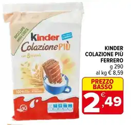 Iperal Kinder colazione più FERRERO offerta