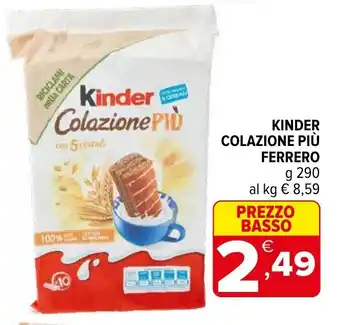 Iperal Kinder colazione più FERRERO offerta