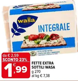 Iperal Fette extra sottili WASA offerta