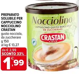 Iperal Preparato solubile per cappuccino nocciolino CRASTAN offerta