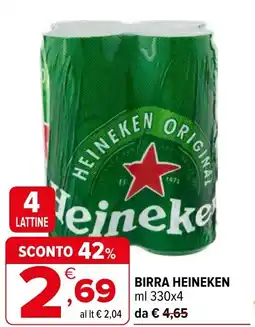 Iperal Birra HEINEKEN offerta