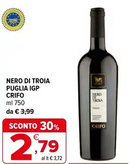 Iperal Nero di troia puglia IGP CRIFO offerta