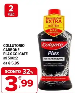 Iperal Collutorio carbone plax COLGATE offerta