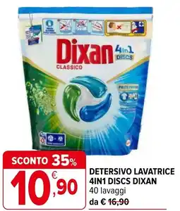 Iperal Detersivo lavatrice 4in1 discs DIXAN offerta