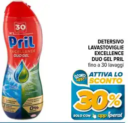 Iperal Detersivo lavastoviglie excellence duo gel PRIL offerta
