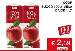 Coop COOP SUCCO 100% MELA BRICK 1 LT offerta