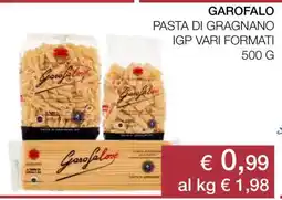 Coop Garofalo Pasta di Gragnano IGP Vari Formati offerta