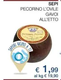 Coop SEPI PECORINO L’OVILE GAVOI offerta