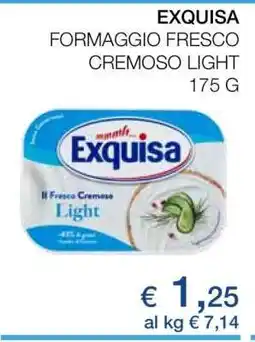 Coop EXQUISA Formaggio Fresco Cremoso/Light offerta