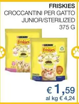 Coop FRISKIES CROCCANTINI PER GATTO JUNIOR/STERILIZED offerta