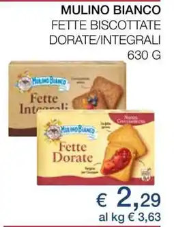 Coop MULINO BIANCO Fette biscottate Dorate/Integrali offerta