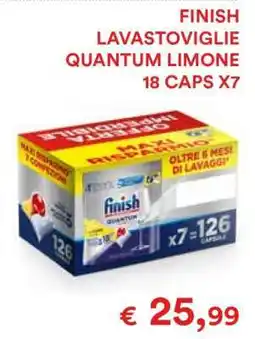 Coop FINISH LAVASTOVIGLIE QUANTUM LIMONE 18 CAPS X7 offerta