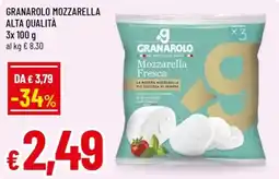 Famila Granarolo mozzarella alta qualità offerta
