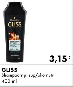 Iper Tosano GLISS Shampoo rip. sup/olio nutr. offerta